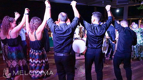 Dabke dancers in Greece